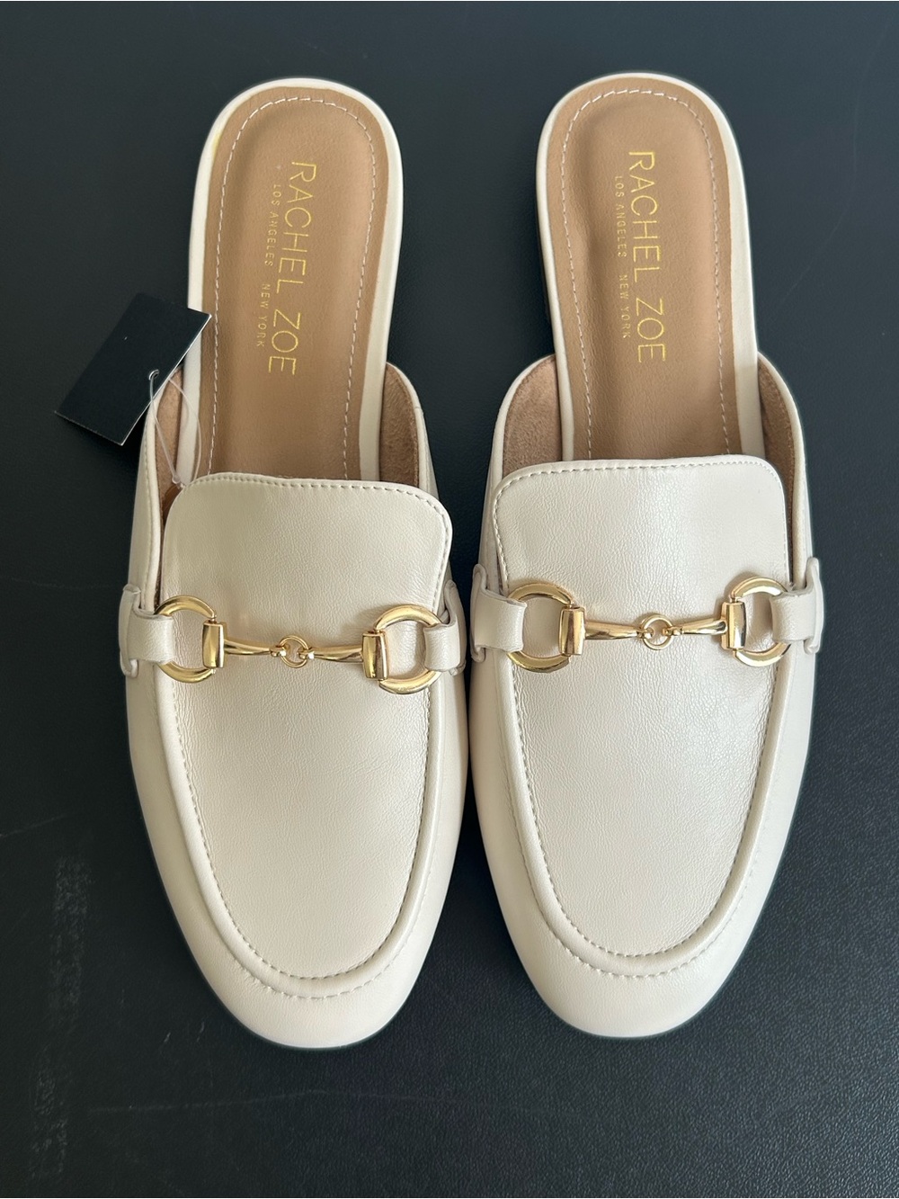RACHEL ZOE Size 9.5M Yoga Flat Mule Loafers HORSEBIT HARDWARE